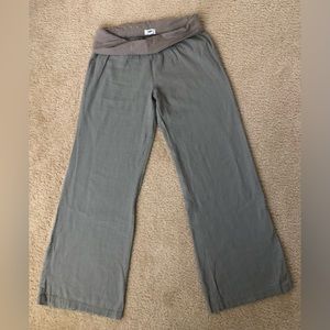 Wide leg linen pants